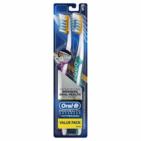 ORAL-B Pro Health Manual Advanced Toothbrush 2Ct Soft, 2PK 124508